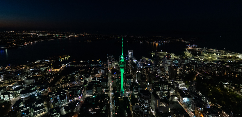 Sky Tower Aerial SKYCITY SJP 130 GREEN