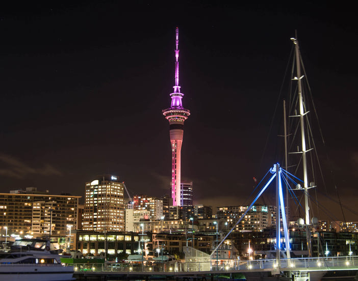Sky Tower glows for Pink October featured image
