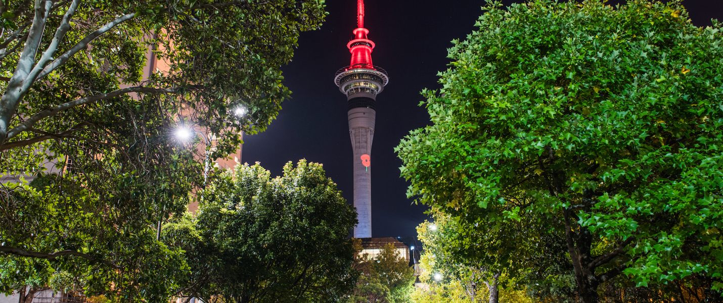 Sky Tower to become NZ’s tallest poppy for Anzac Day thumbnail